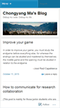 Mobile Screenshot of chongyangma.wordpress.com