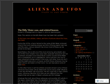 Tablet Screenshot of alienseeker.wordpress.com