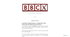 Desktop Screenshot of bbcx.wordpress.com