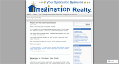 Desktop Screenshot of imaginationrealty.wordpress.com