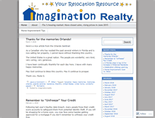 Tablet Screenshot of imaginationrealty.wordpress.com