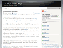 Tablet Screenshot of blogofunusualthings.wordpress.com