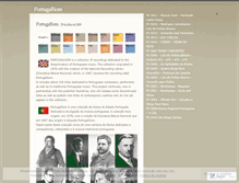 Tablet Screenshot of portugalsom.wordpress.com