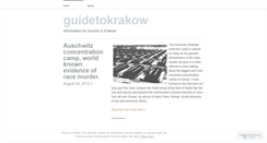 Desktop Screenshot of guidetokrakow.wordpress.com