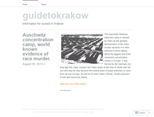 Tablet Screenshot of guidetokrakow.wordpress.com