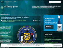 Tablet Screenshot of environmentalgreen.wordpress.com