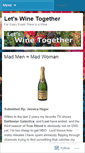 Mobile Screenshot of letswinetogether.wordpress.com