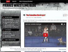 Tablet Screenshot of pierreswrestlingblog.wordpress.com