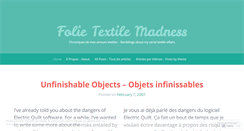 Desktop Screenshot of folietextilemadness.wordpress.com