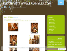 Tablet Screenshot of ilovebriamyles.wordpress.com