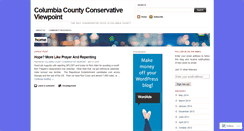 Desktop Screenshot of columbiacountyconservativeviewpoint.wordpress.com