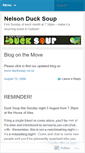 Mobile Screenshot of nelsonducksoup.wordpress.com