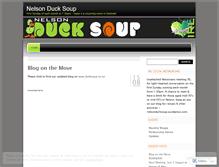 Tablet Screenshot of nelsonducksoup.wordpress.com