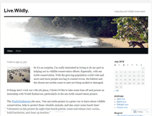 Tablet Screenshot of livewildly.wordpress.com