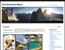 Tablet Screenshot of clubdolomitas.wordpress.com