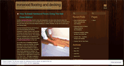 Desktop Screenshot of ironwooddeckingca.wordpress.com