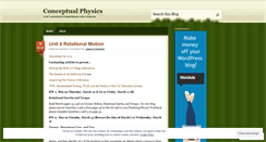 Desktop Screenshot of kenlanikconceptualphysics.wordpress.com