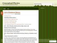 Tablet Screenshot of kenlanikconceptualphysics.wordpress.com