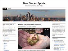 Tablet Screenshot of beergardensports.wordpress.com