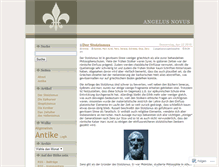 Tablet Screenshot of angelusnovusphilosophie.wordpress.com