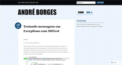 Desktop Screenshot of andborgesblog.wordpress.com