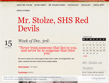 Tablet Screenshot of mrstolze.wordpress.com