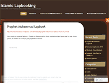 Tablet Screenshot of islamiclapbooking.wordpress.com