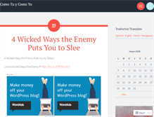 Tablet Screenshot of comotuycomoyo.wordpress.com