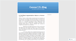Desktop Screenshot of connor13.wordpress.com
