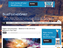 Tablet Screenshot of bluefeatherspirit.wordpress.com