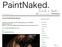 Tablet Screenshot of paintnaked.wordpress.com