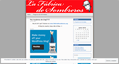Desktop Screenshot of fabricadesombreros.wordpress.com