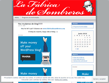 Tablet Screenshot of fabricadesombreros.wordpress.com