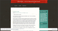 Desktop Screenshot of ninjanomers.wordpress.com