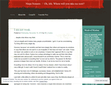 Tablet Screenshot of ninjanomers.wordpress.com
