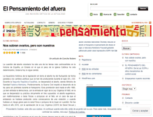 Tablet Screenshot of elpensamientodelafuera.wordpress.com