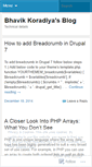 Mobile Screenshot of bhavikkoradiya.wordpress.com