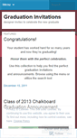 Mobile Screenshot of graduationinvites.wordpress.com