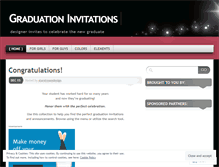 Tablet Screenshot of graduationinvites.wordpress.com