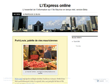 Tablet Screenshot of lexpressonline.wordpress.com
