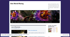 Desktop Screenshot of oneworldrising.wordpress.com