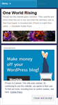 Mobile Screenshot of oneworldrising.wordpress.com