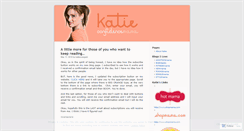 Desktop Screenshot of katiemama.wordpress.com