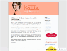 Tablet Screenshot of katiemama.wordpress.com