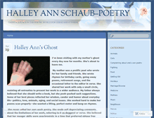 Tablet Screenshot of halleyannschaubpoetry.wordpress.com