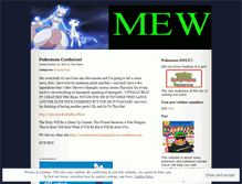 Tablet Screenshot of mewmaster.wordpress.com