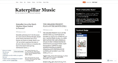 Desktop Screenshot of katerpillarmusic.wordpress.com