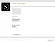 Tablet Screenshot of jewellandcompany.wordpress.com