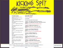 Tablet Screenshot of kickingspit.wordpress.com