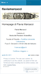 Mobile Screenshot of flaviamarcacci.wordpress.com